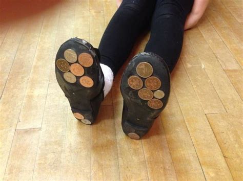 how to make fake tap shoes|tap shoes with pennies.